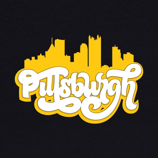 Cute Pittsburgh Skyline by polliadesign